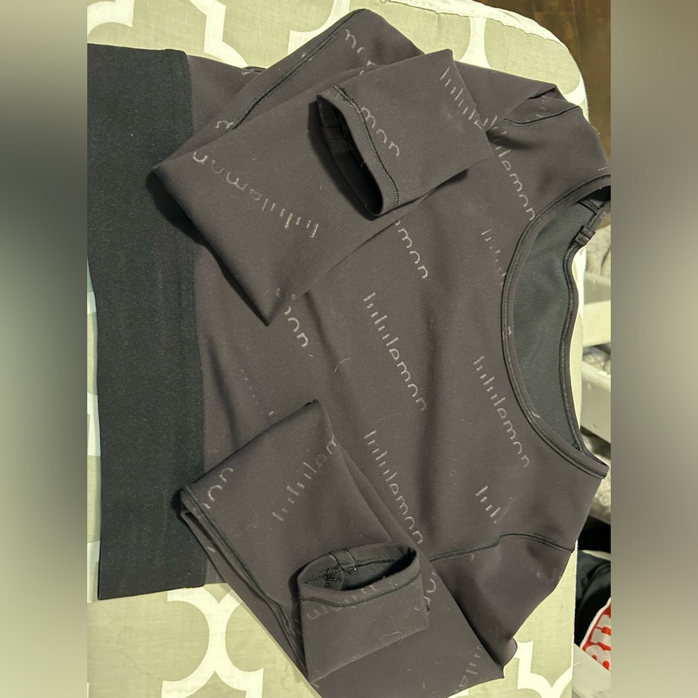 Lulu lemon cropped workout shirt